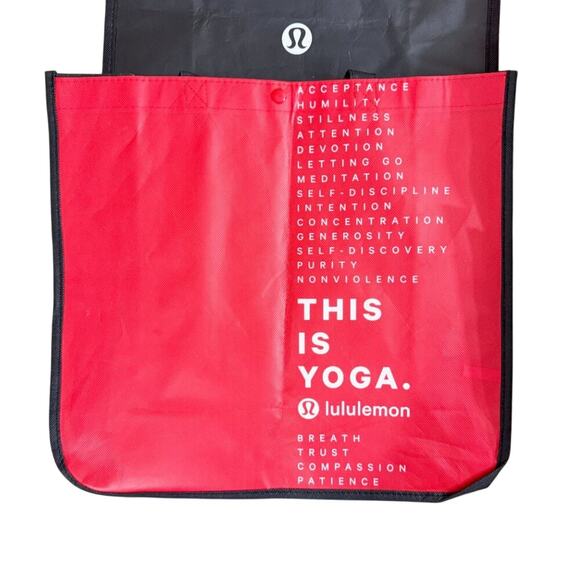 Lululemon Bundle of 5 Reusable Shopping Bags Small/Large Snap Closure EUC - Picture 3 of 7